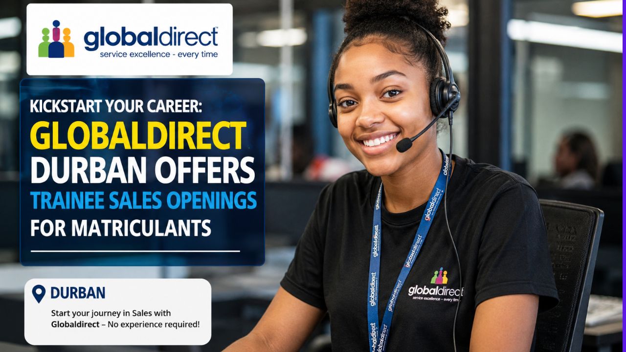 Kickstart Your Career: Globaldirect Durban Offers Trainee Sales Position Openings For Matriculants